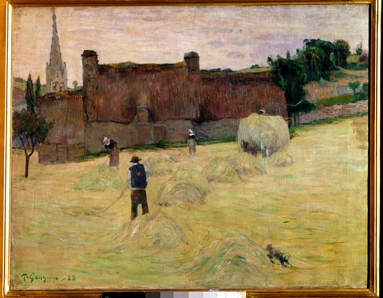 Hay in Brittany Maleri av Paul Gauguin (1848-1903) 1888 Søn. 0,73 x 0,92 m Paris, musee d'Orsay av Paul Gauguin