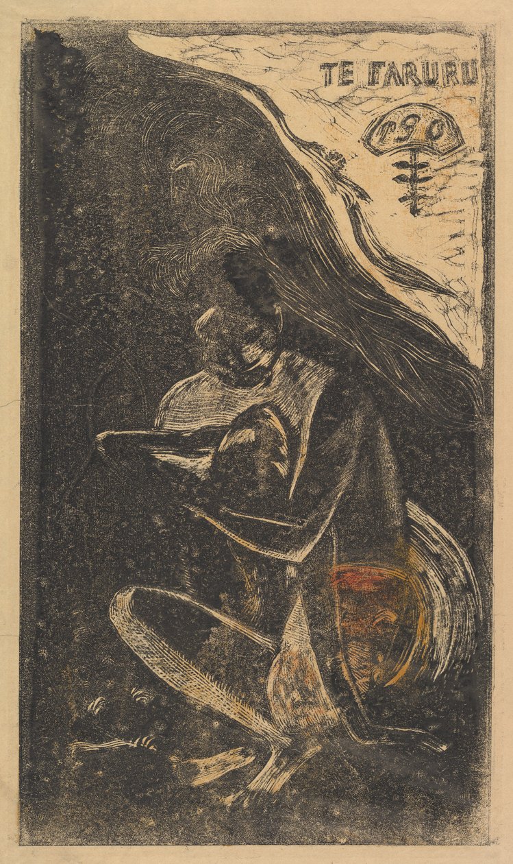 Here We Make Love Te Faruru, fra Fragrance Noa Noa, 1893-94. av Paul Gauguin