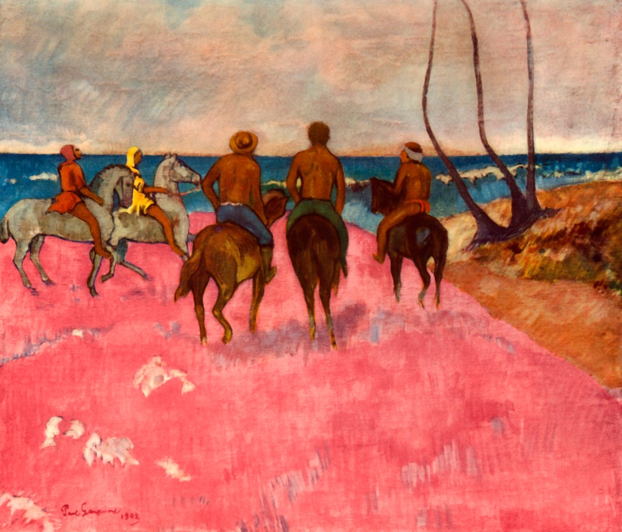 Ryttere på bredden, 1902, 1937. av Paul Gauguin