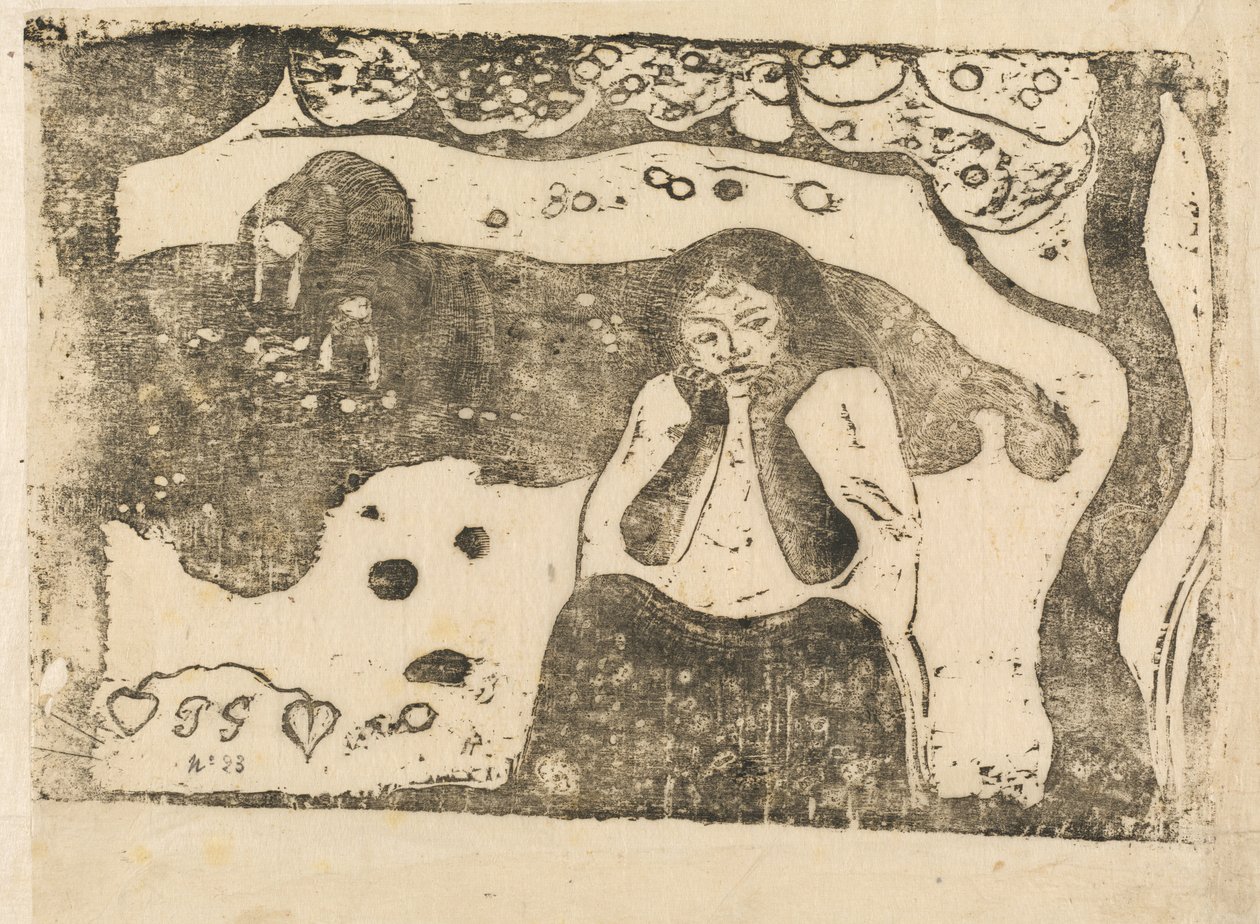 Menneskelig sorg (Miseres humaines) av Paul Gauguin