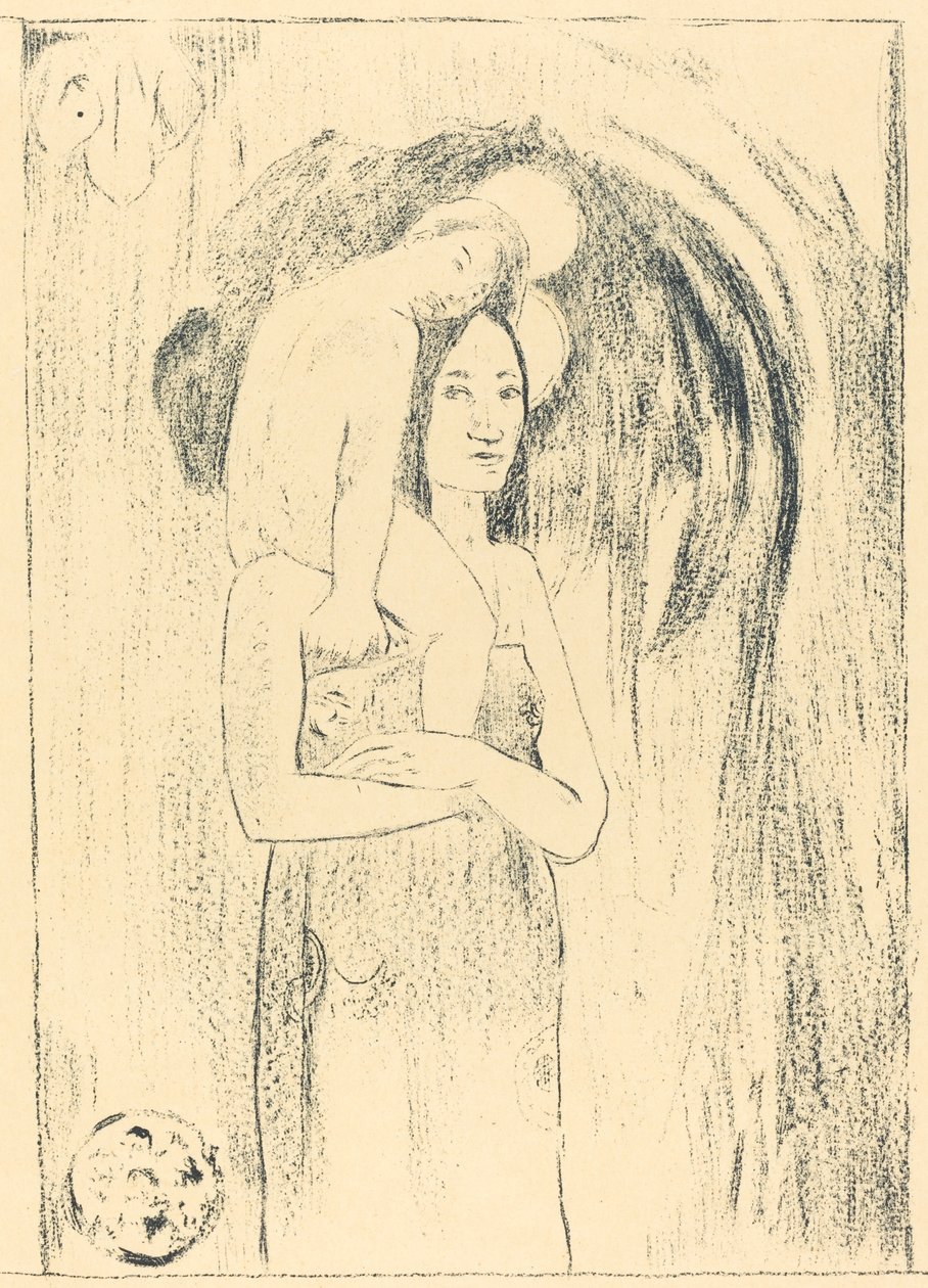 Ia Orana Maria Vi hilser deg, Mary, ca. 1894. av Paul Gauguin