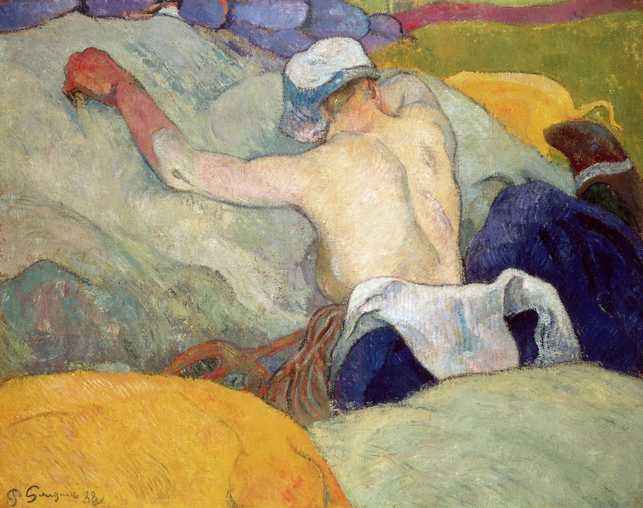 In the Heat, or The Pigs, 1888 av Paul Gauguin