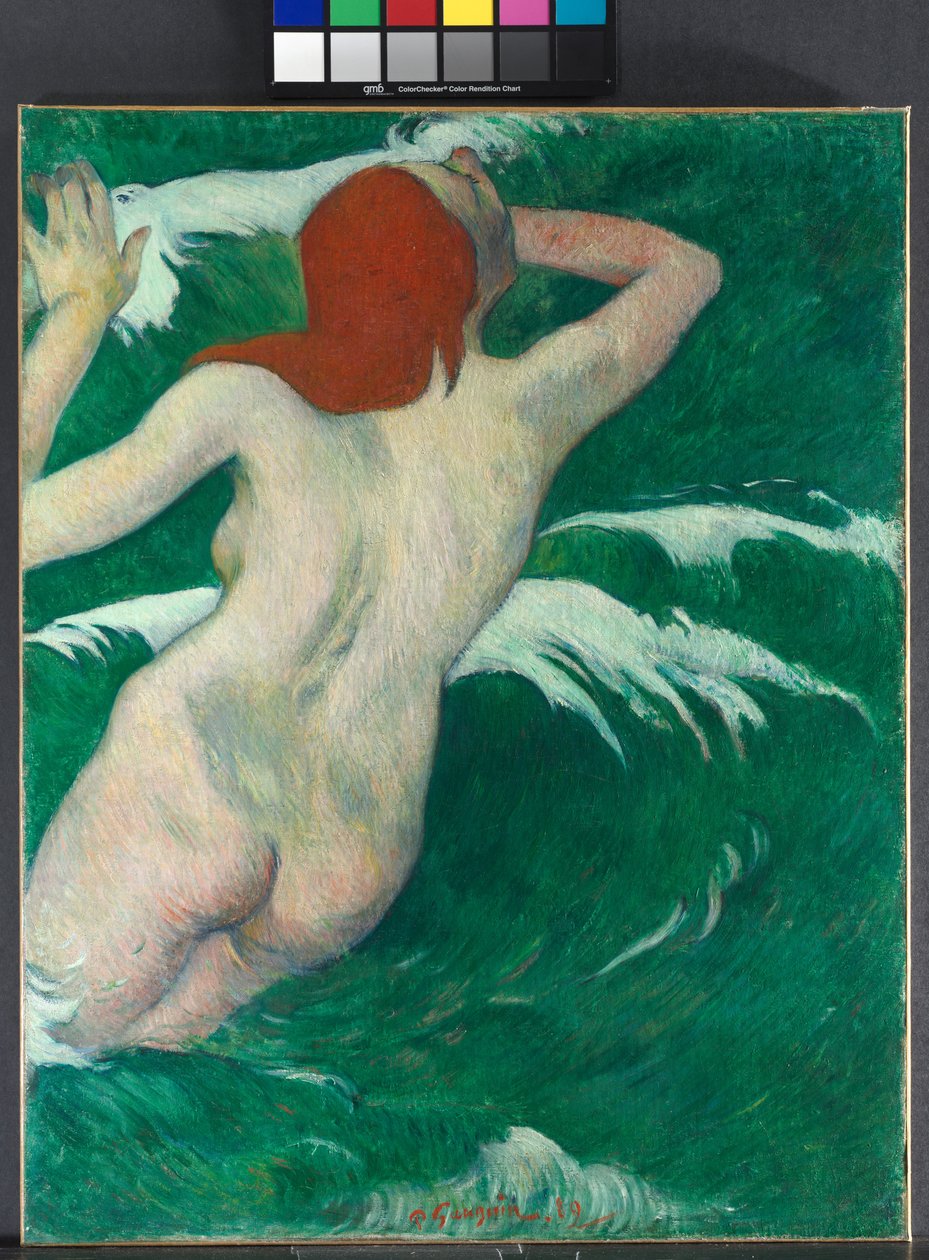 I bølgene, 1889 av Paul Gauguin