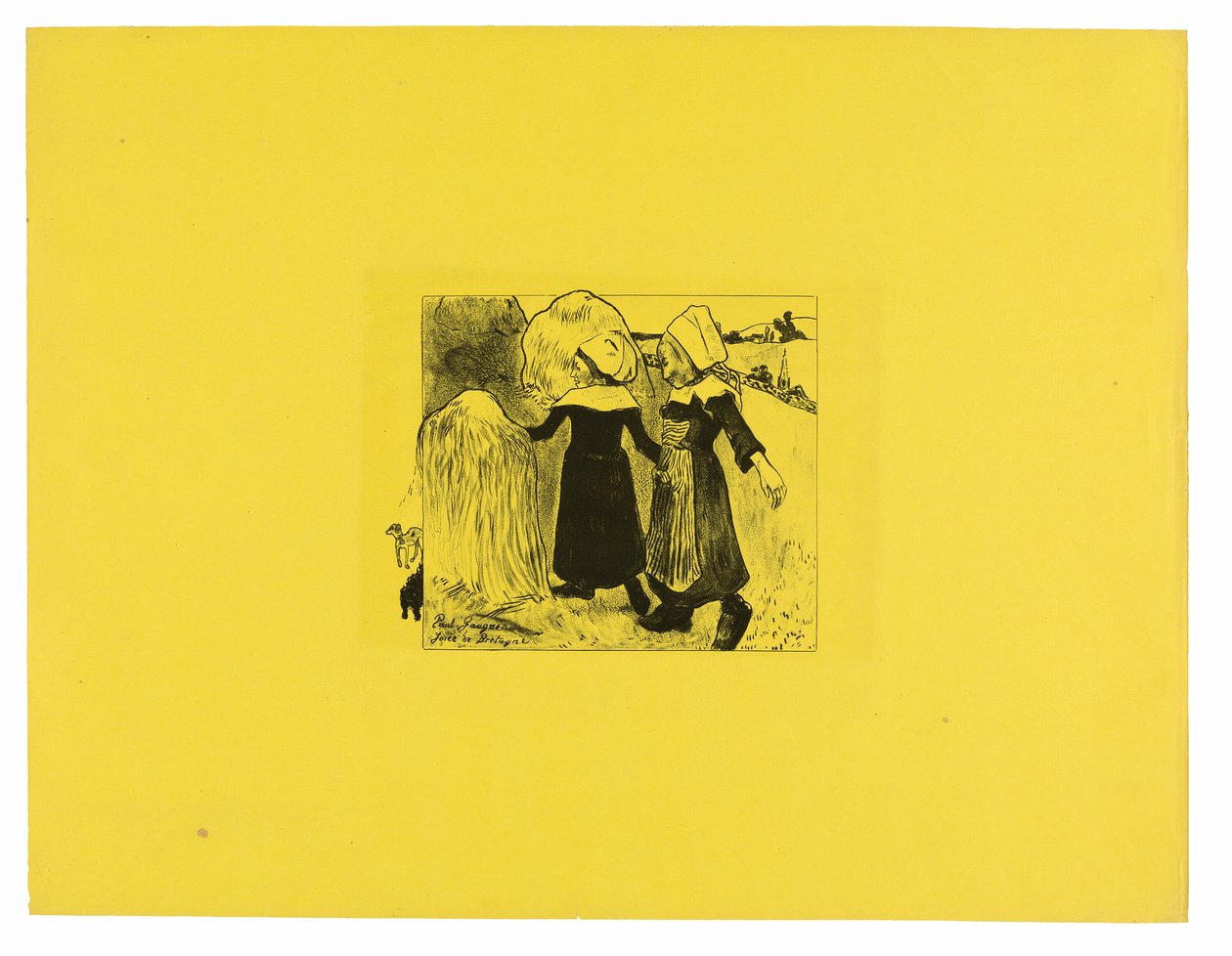 Joies de Bretagne (Joys of Brittany), fra Volpini Suite av Paul Gauguin