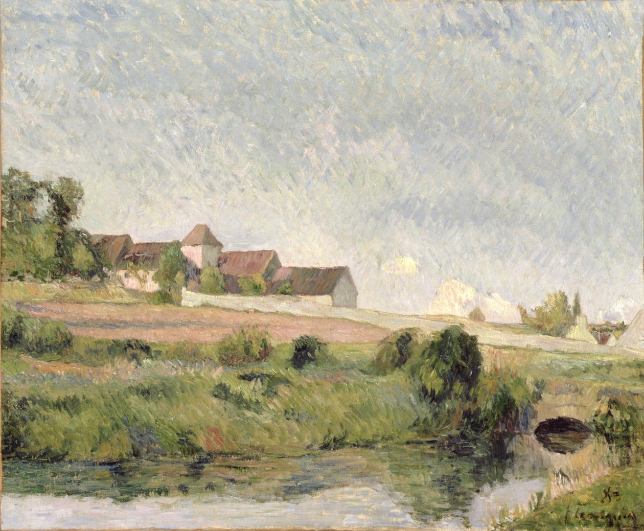 La Ferme de la Groue, Osny, 1883 av Paul Gauguin