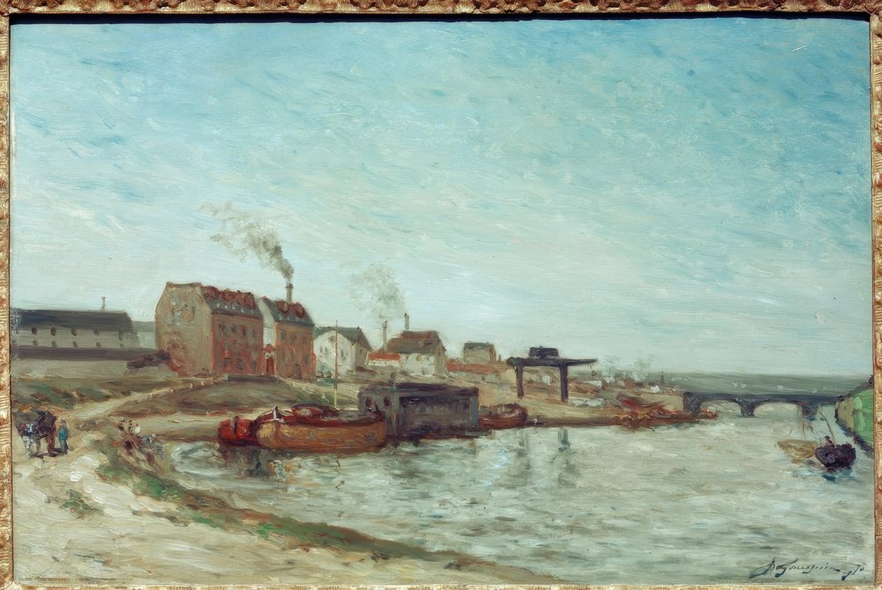 Seinen ved Pont de Grenelle av Paul Gauguin