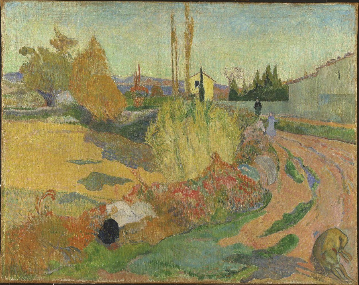 Landskap fra Arles av Paul Gauguin