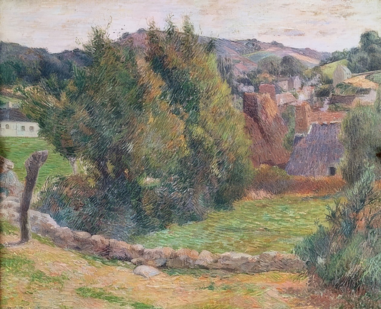 Landskap ved Pont-Aven av Paul Gauguin