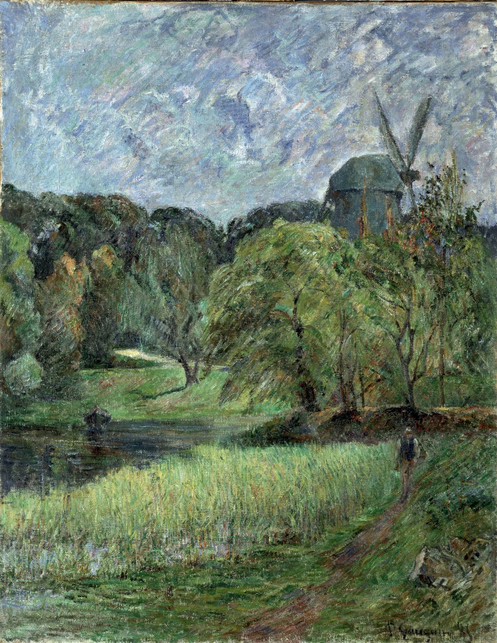 Dronningens Mølle i Østervold Park The Queens Mølle, Østervold Park, 1885. av Paul Gauguin