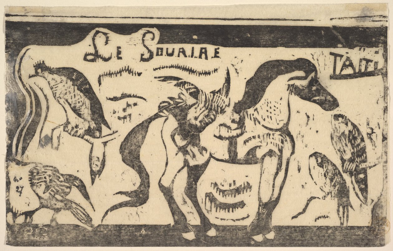 The Smile, Tahiti Smile, Tahiti, desember 1899. av Paul Gauguin