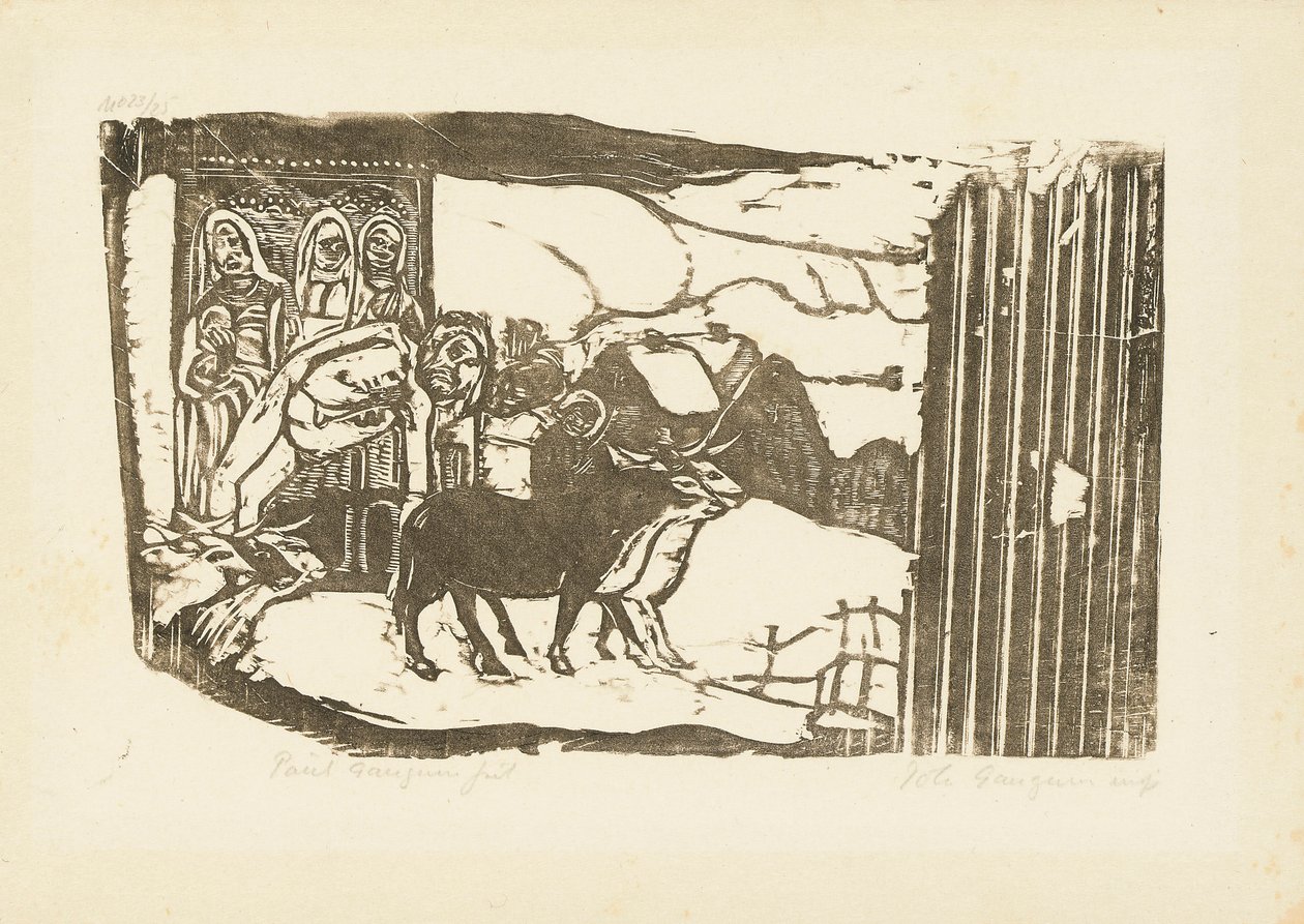 Den bretonske Golgata, 1898-99 av Paul Gauguin