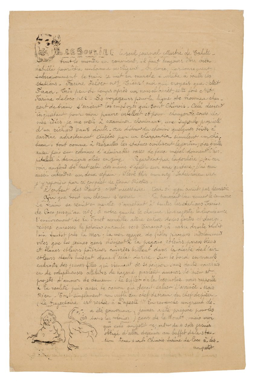 Smilet: Seriøs journal, 21. august 1899 av Paul Gauguin