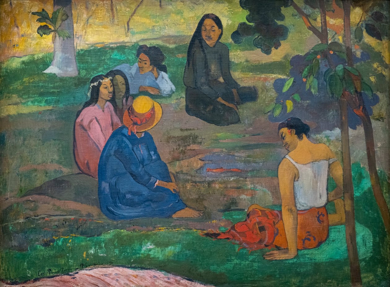 Les Parau Parau (samtale) av Paul Gauguin