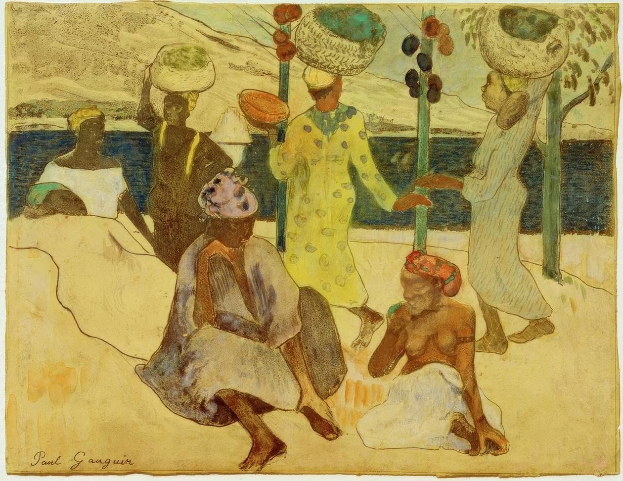 Sikader og maur av Paul Gauguin