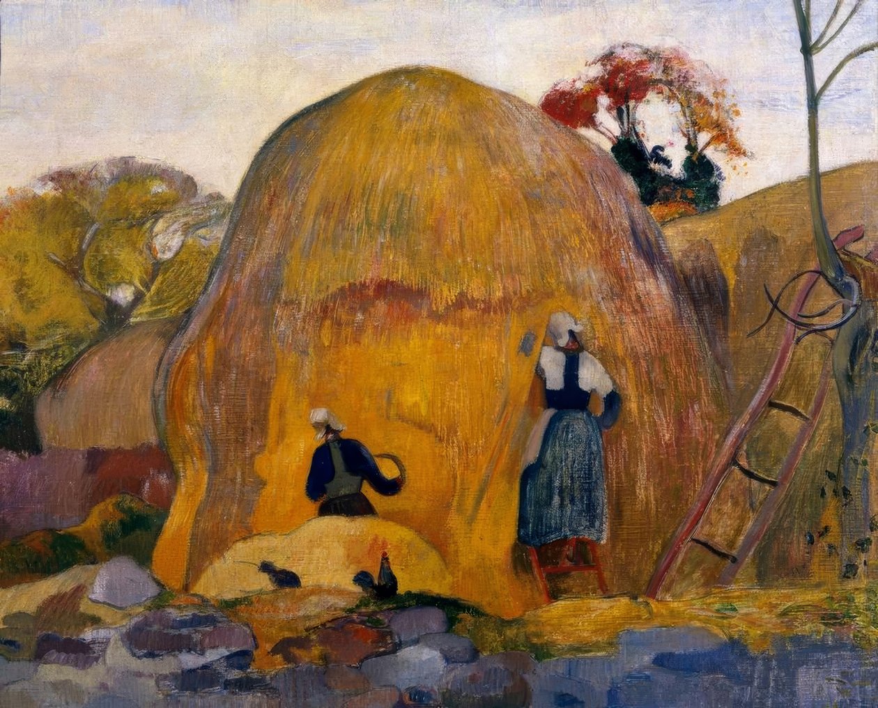 De gule kvernsteinene eller den blonde høsten av Paul Gauguin