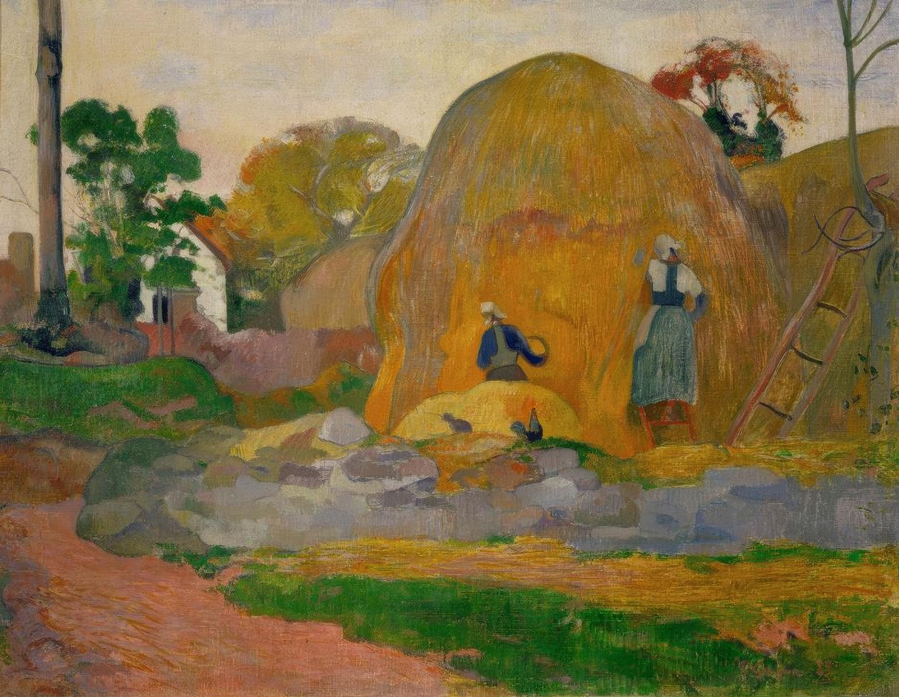 De gule kvernsteinene eller den blonde høsten av Paul Gauguin