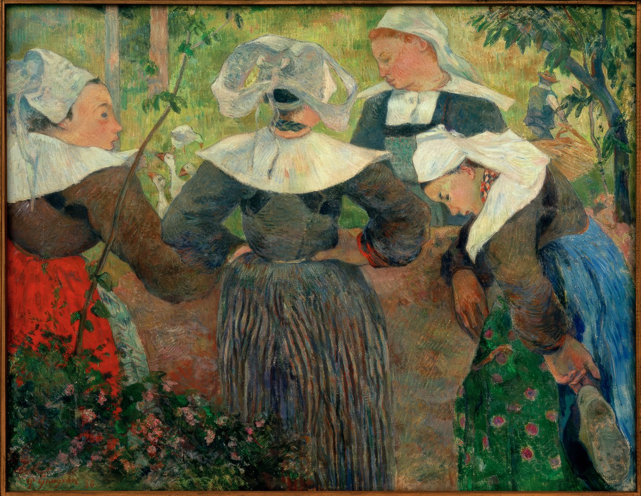 De fire bretonerne av Paul Gauguin