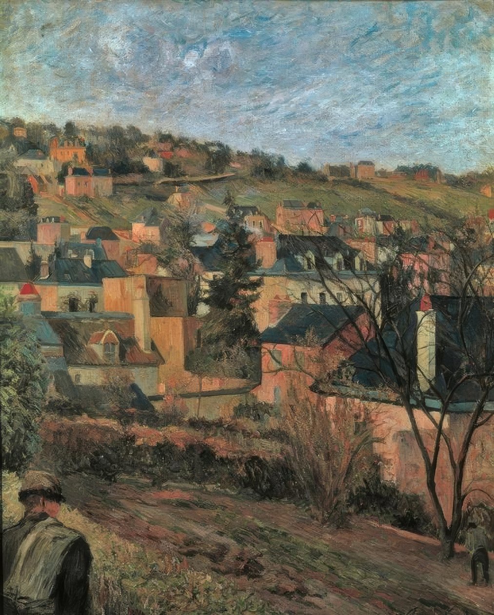 De blå takene (Rouen) av Paul Gauguin