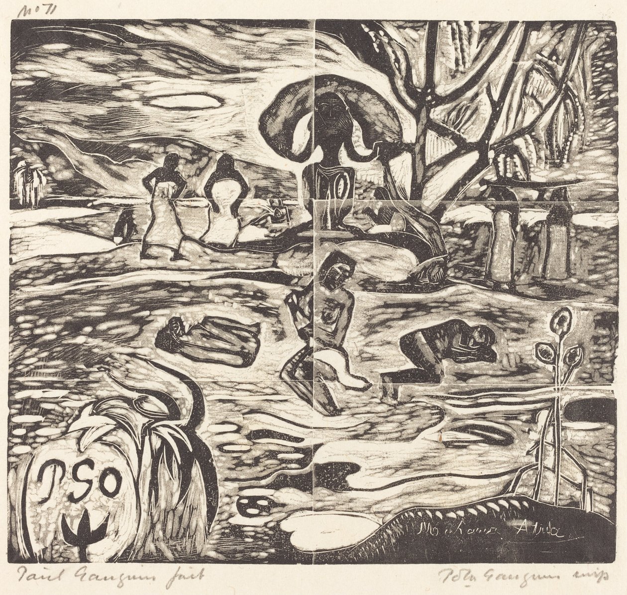 Mahana Atua (gudenes mat) av Paul Gauguin