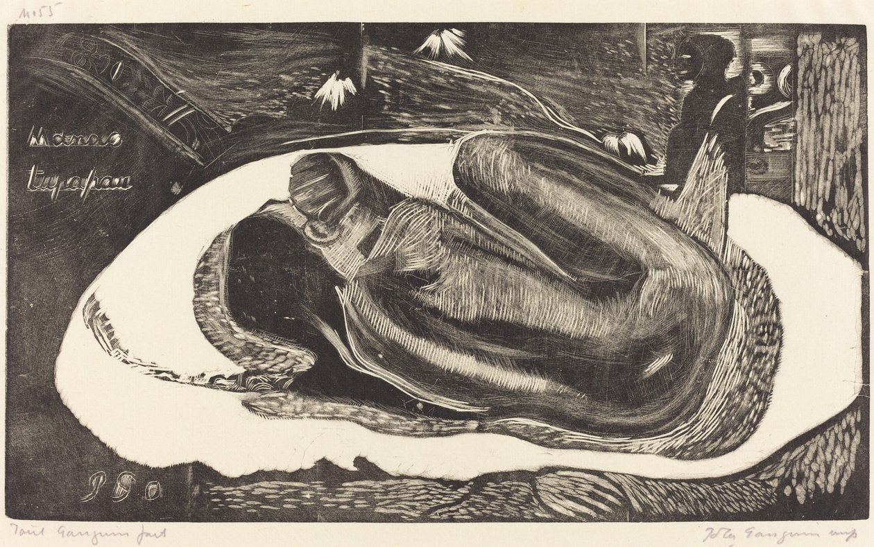Manoa Tupapau (Hun er hjemsøkt av en ånd) av Paul Gauguin
