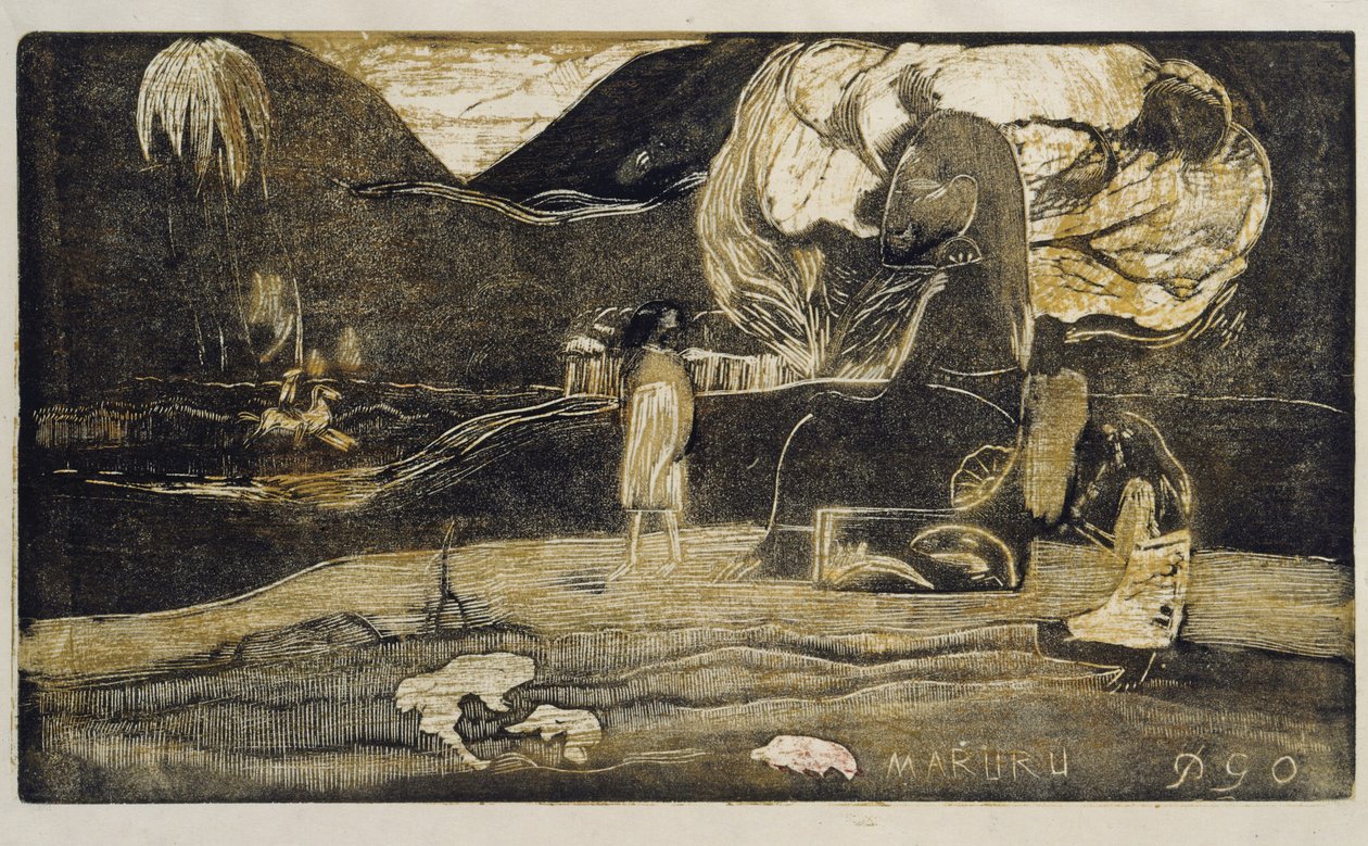 Maruru (Takk) av Paul Gauguin
