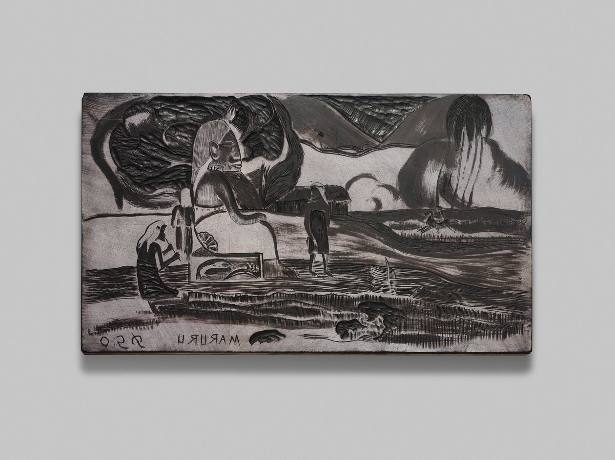 Maruru (takkeofre), fra Noa Noa-suiten av Paul Gauguin