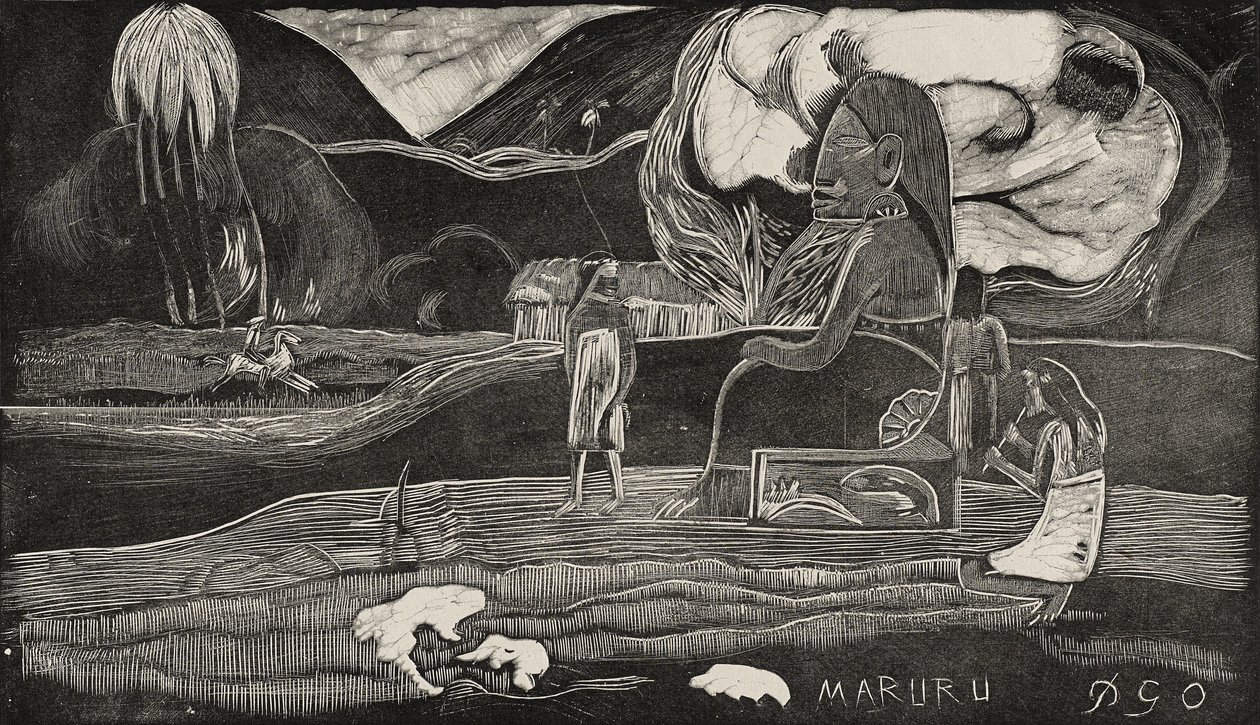 Maruru (Takknemlighetstilbud) av Paul Gauguin