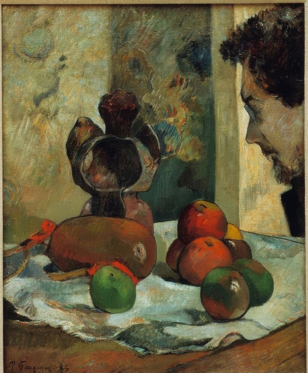 Stilleben med profilen til Laval av Paul Gauguin