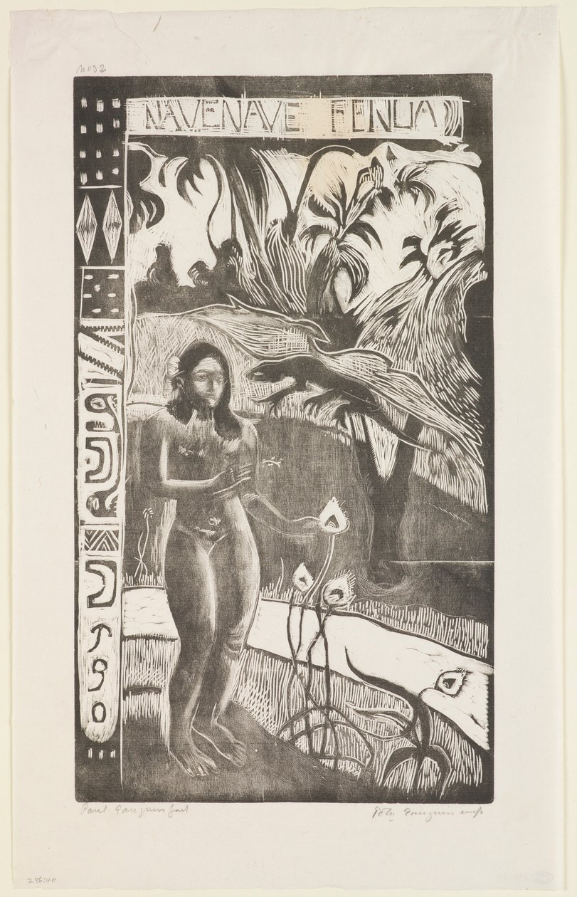 Nave Nave Fenua, fra serien "Noa Noa" av Paul Gauguin