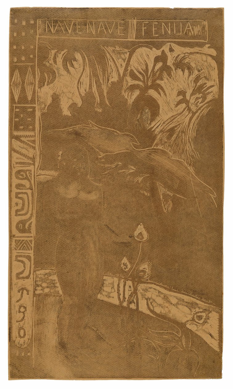 Nave nave fenua (Delightful Land), fra Noa Noa Suite av Paul Gauguin