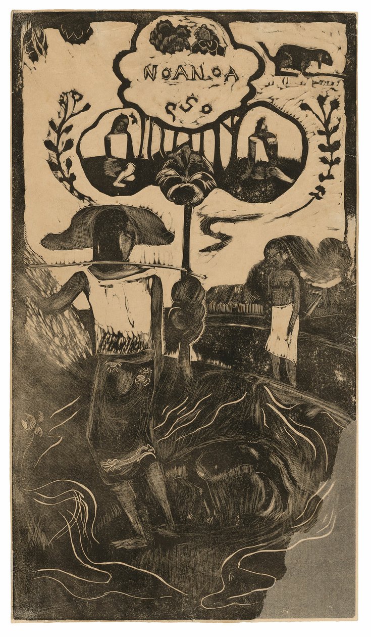Noa Noa (Duftende), fra Noa Noa Suite av Paul Gauguin