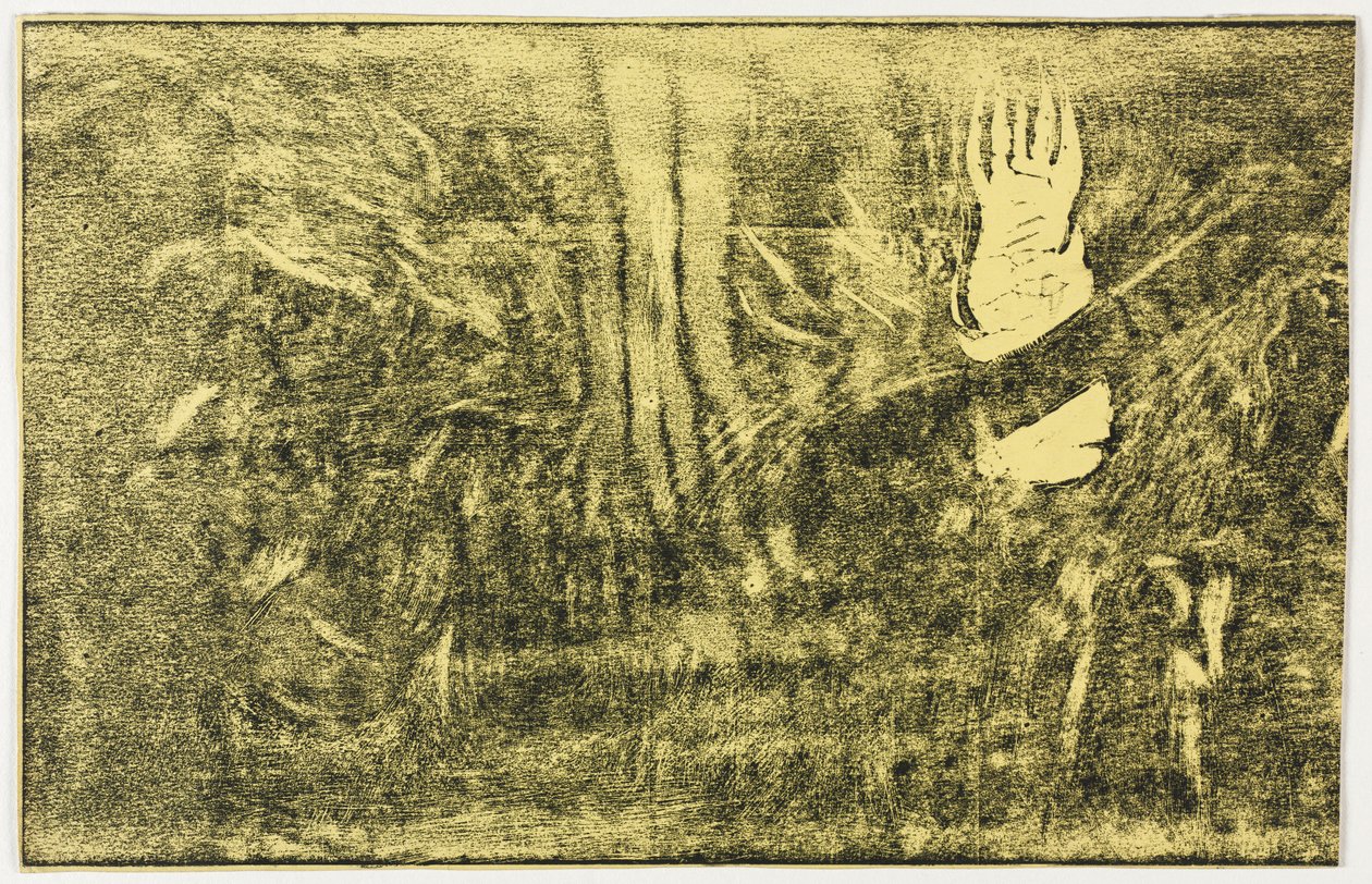 Noa Noa: The Devil Speaks Mahna No Varua Ino recto, 1893-1894. av Paul Gauguin