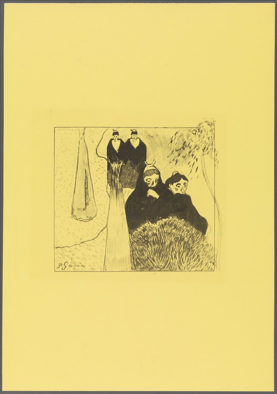 Alte Frauen von Arles, aus der "Volpini Suite: Dessins lithographiques" av Paul Gauguin