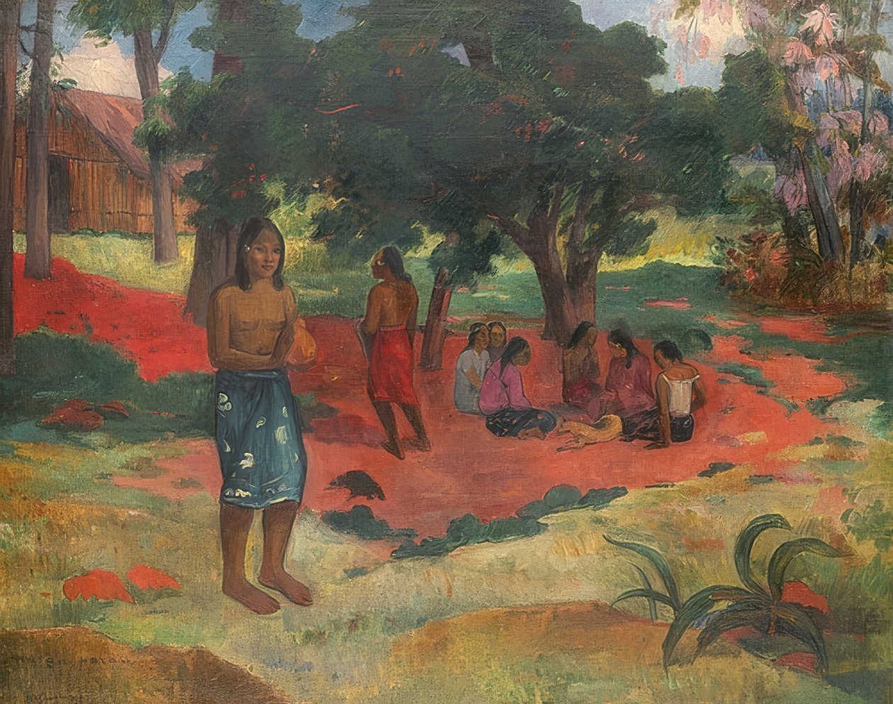 Parau Parau (hviskede ord). 1892 av Paul Gauguin