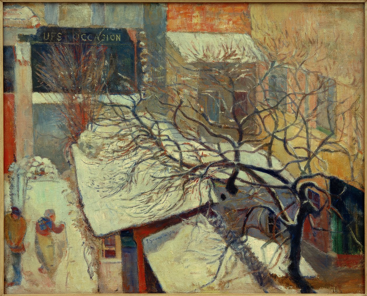 Paris under snøen av Paul Gauguin