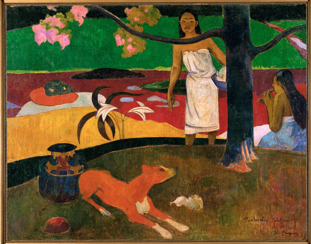 Pastorales tahitiennes (olje på lerret) av Paul Gauguin