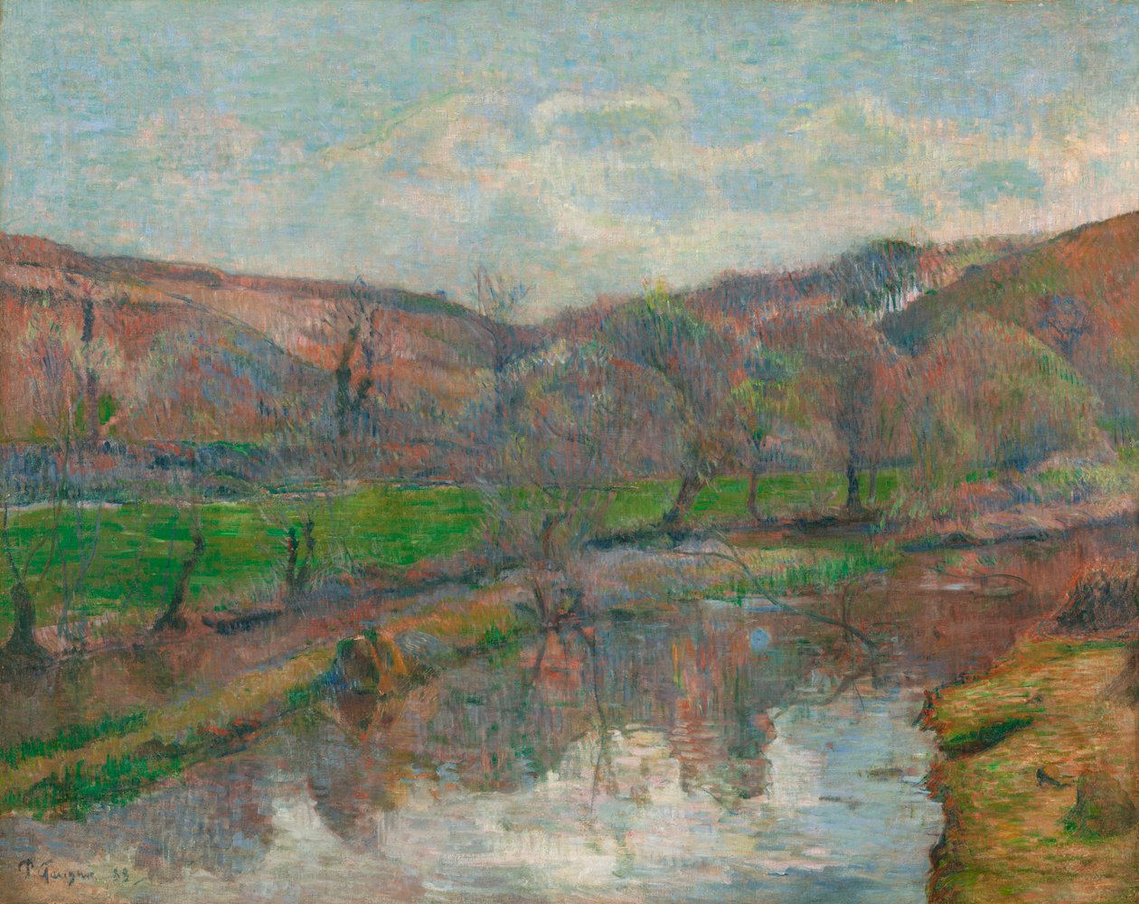 Bretagne landskap av Paul Gauguin