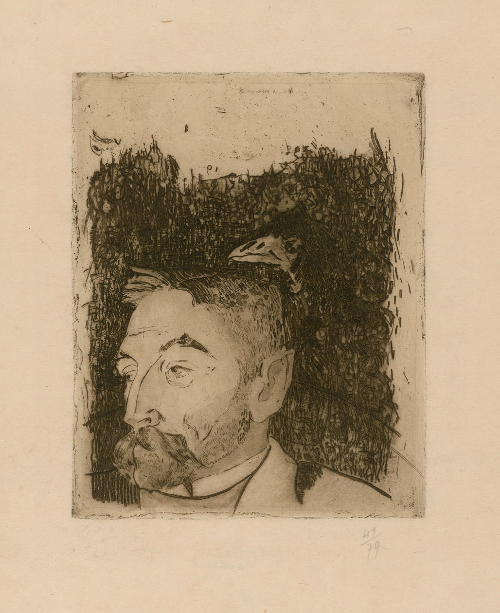 Portrett av Stéphane Mallarmé av Paul Gauguin