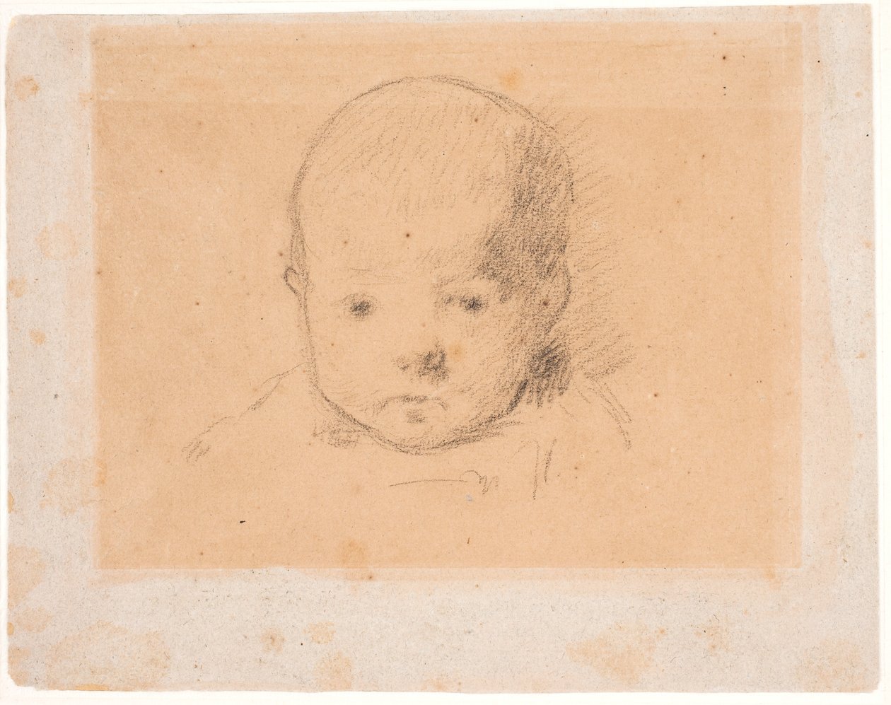 Porträt des Sohnes des Künstlers Clovis, geboren am 10. Mai 1879 av Paul Gauguin