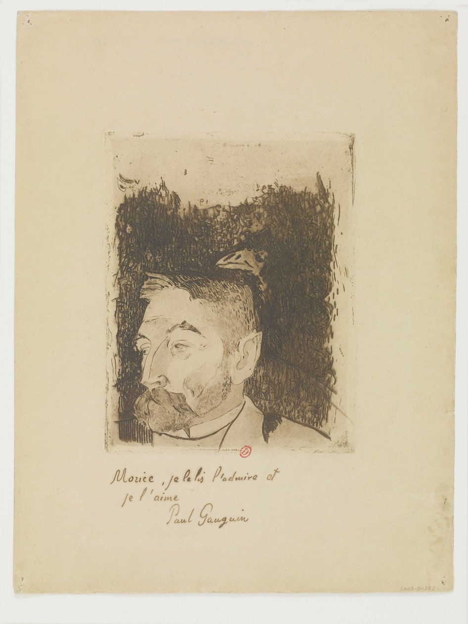 Portrett av Stéphane Mallarmé av Paul Gauguin