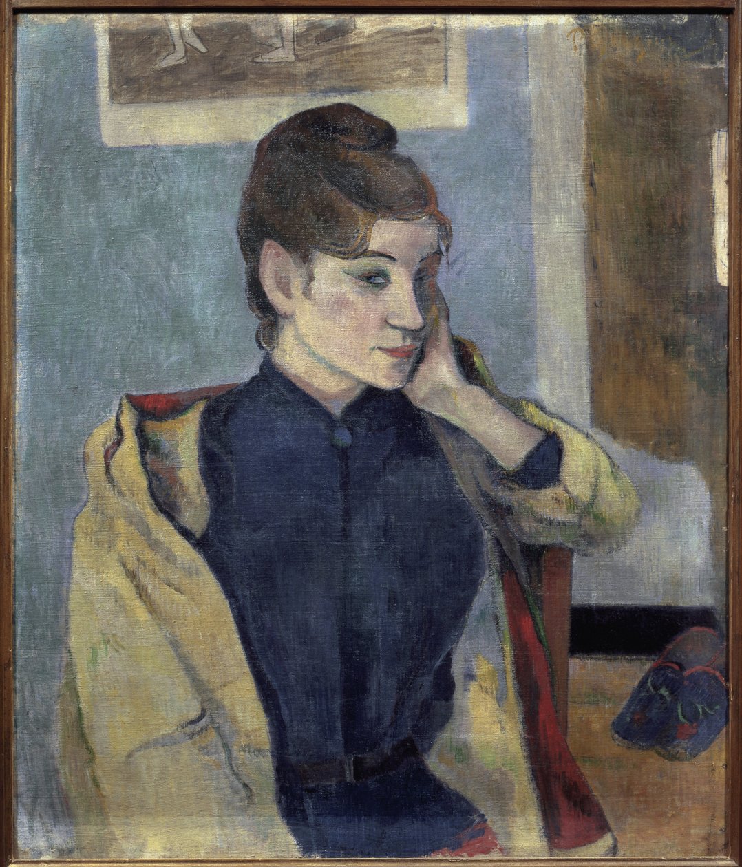 Portrett av Madeleine Bernard (1871-1895) - Maleri av Paul Gauguin (1848-1903), olje på lerret, 72x58 cm av Paul Gauguin