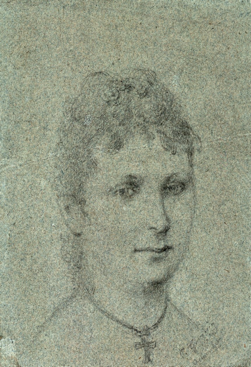 Portrett av Mette-Sophie Gad, ca 1873. av Paul Gauguin