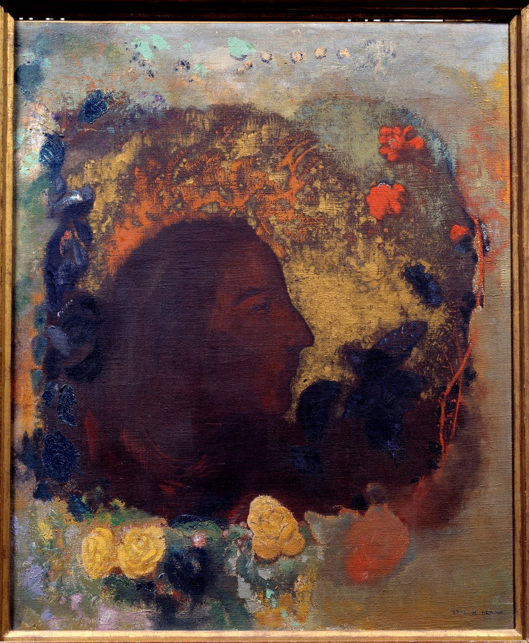 Portrett av Paul Gauguin (1848-1903). Maleri av Odilon Redon (1840-1916) av Paul Gauguin