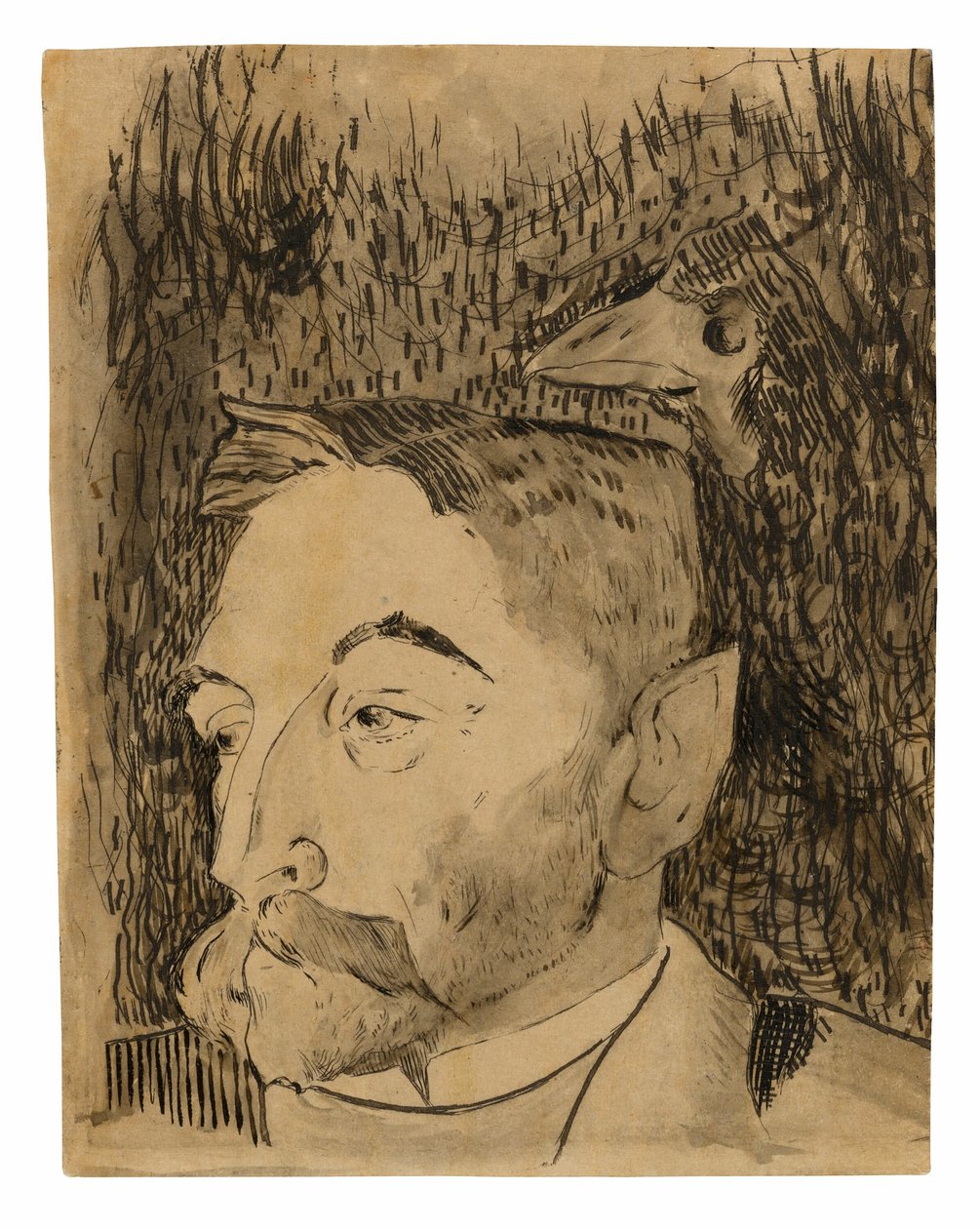 Portrett av Stéphane Mallarmé av Paul Gauguin