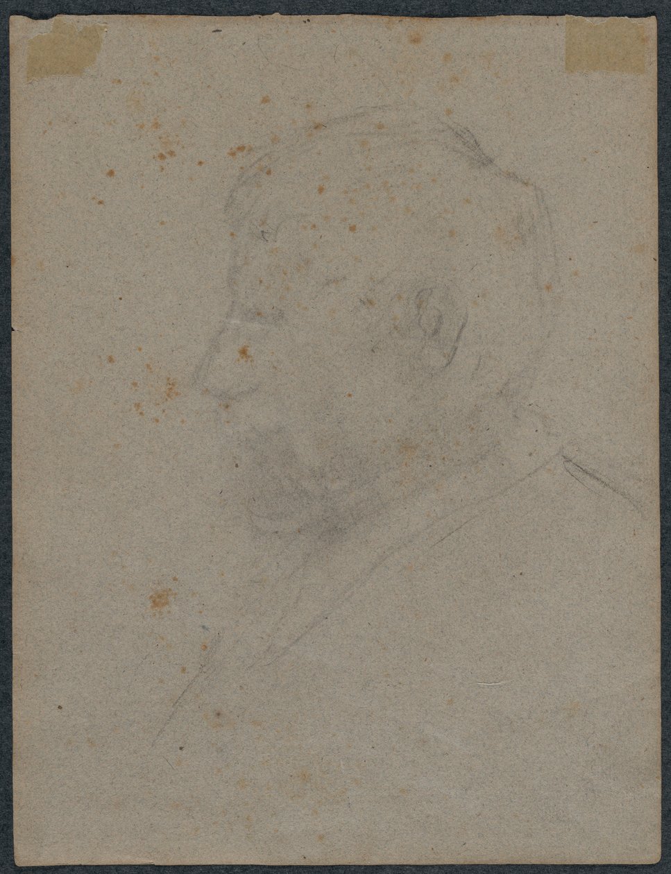 Profilbyste av en mann (verso) av Paul Gauguin