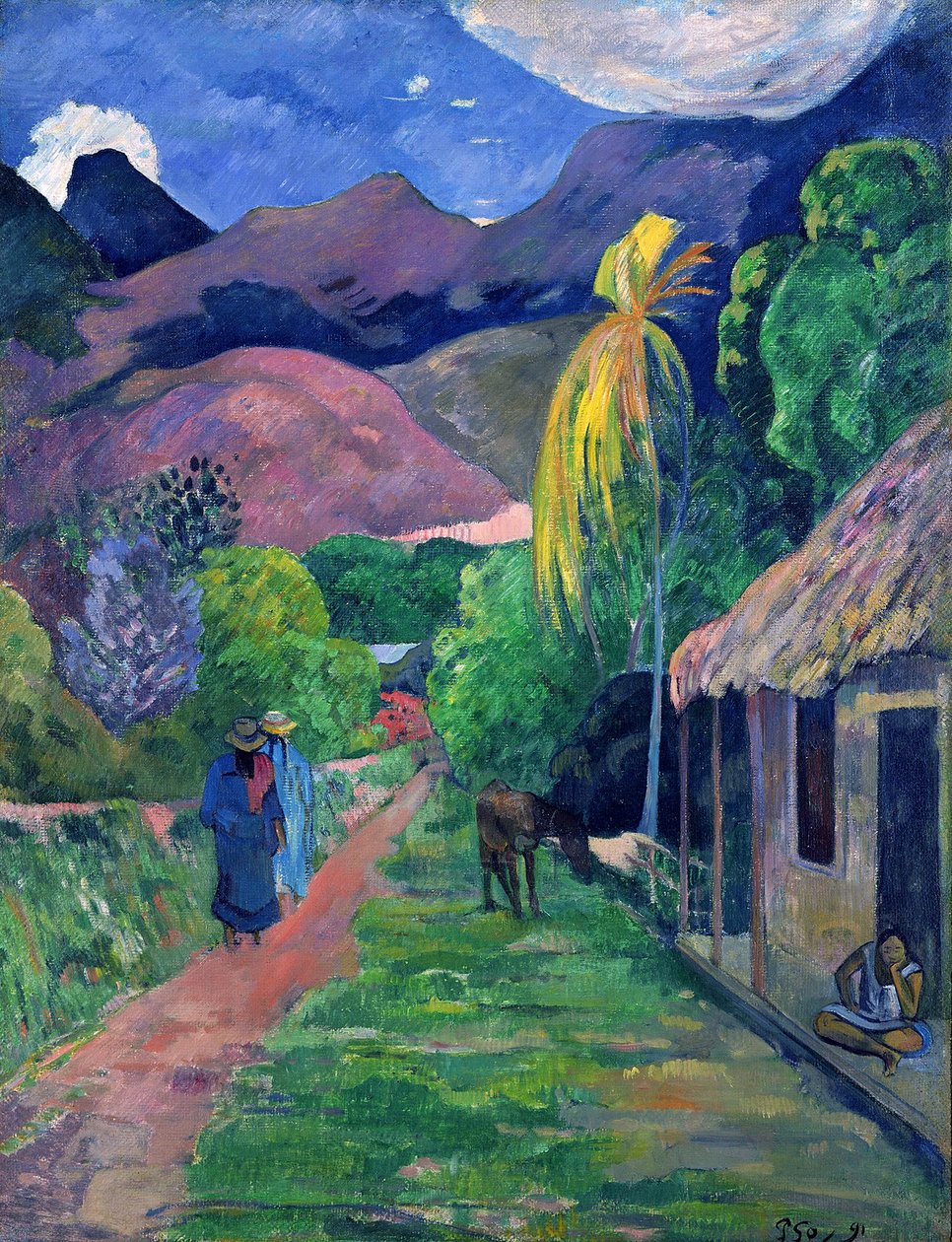Tahiti gate av Paul Gauguin