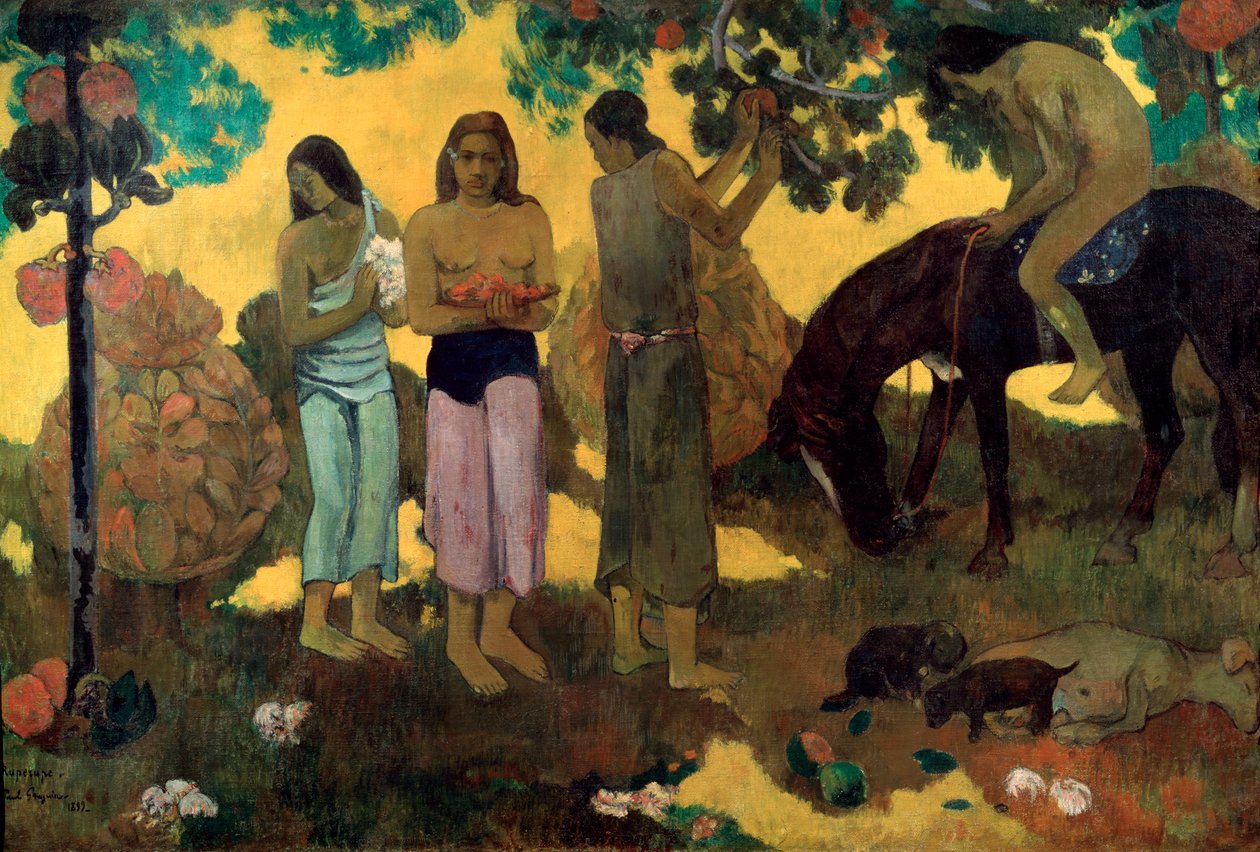 Rupe Rupe Fruktsamling, 1899. av Paul Gauguin