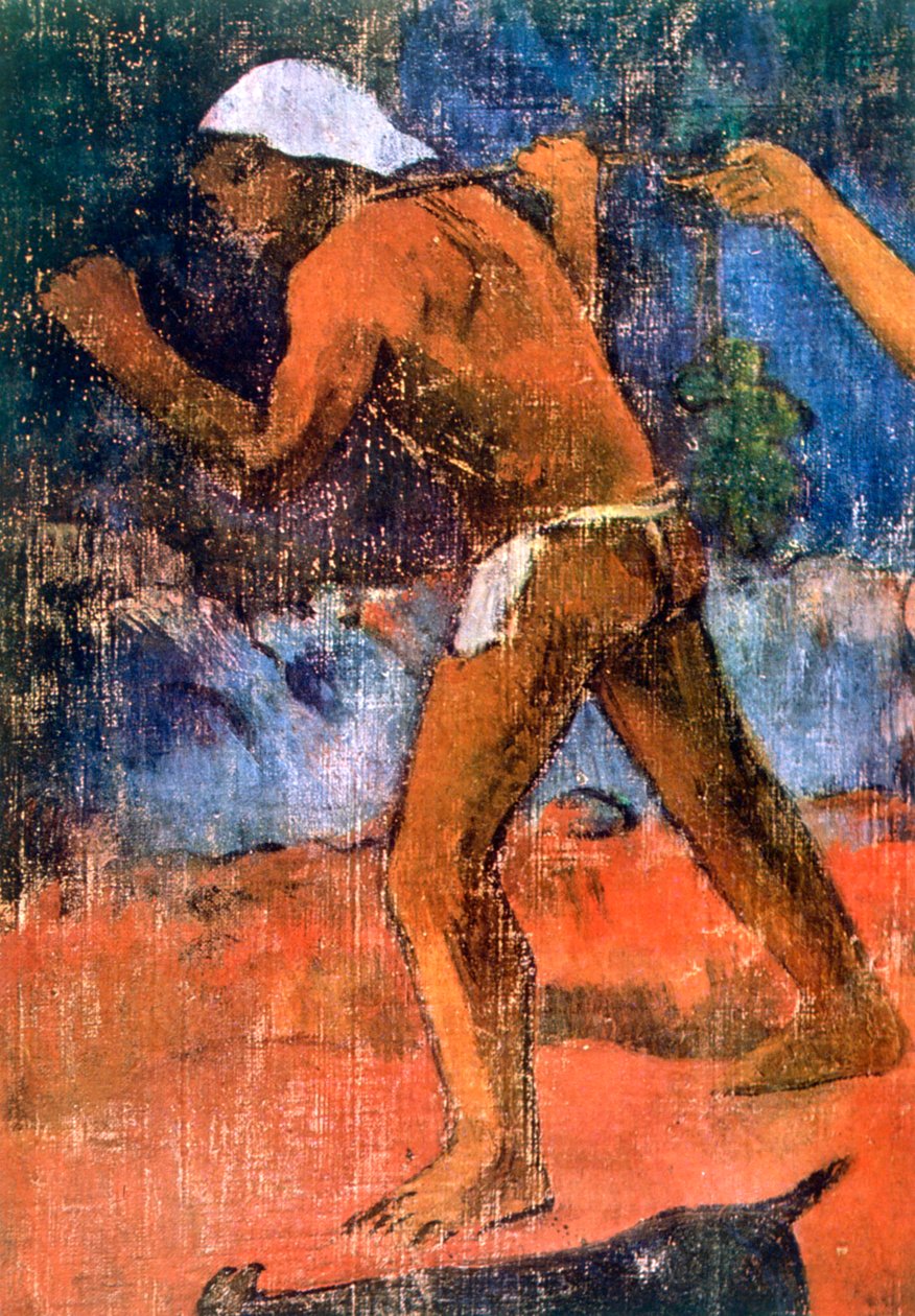 Scene fra Tahitian Life detalj, 1896 av Paul Gauguin