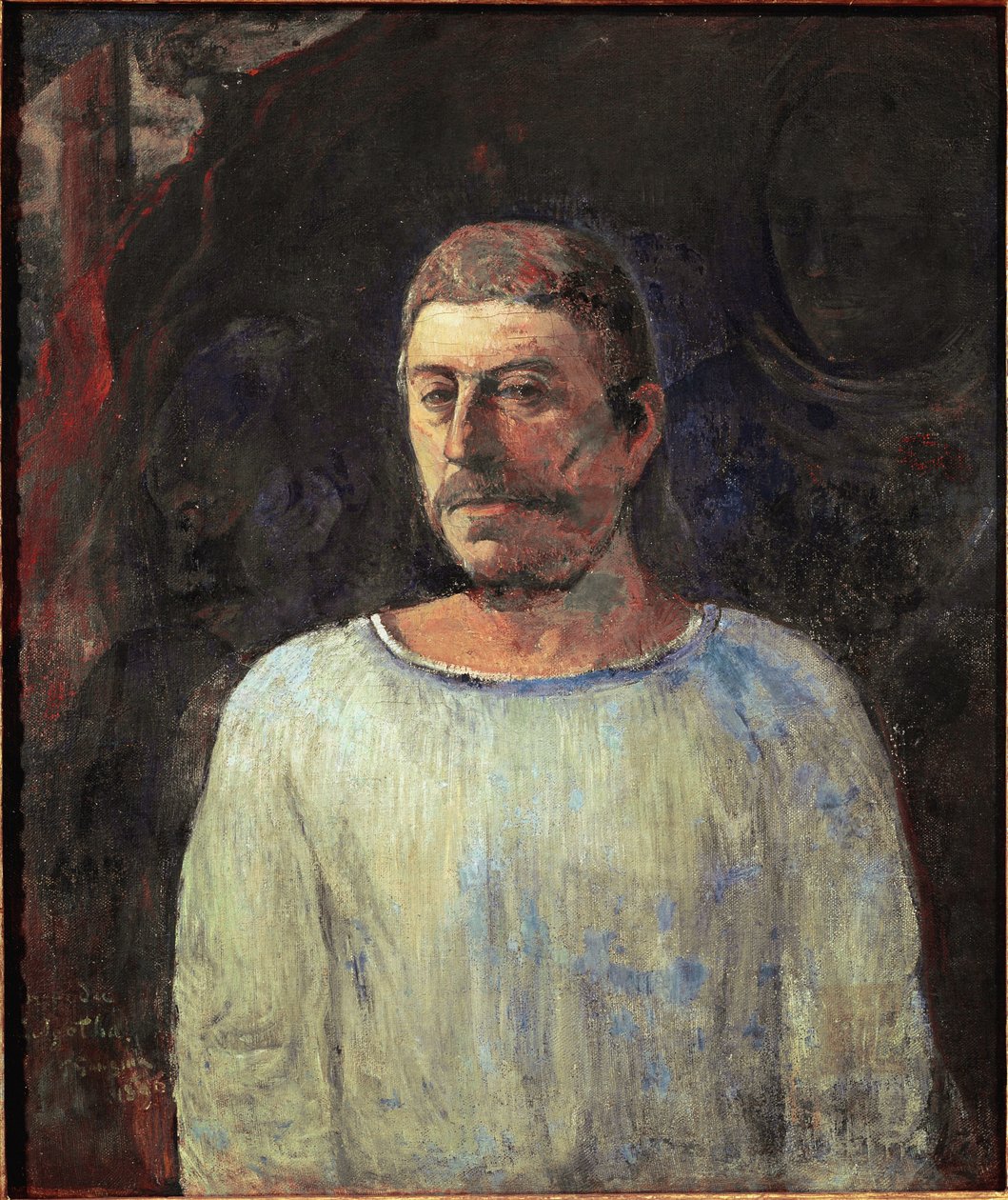 Selvportrett nær Golgata av Paul Gauguin