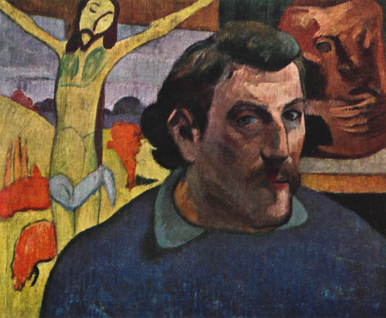 Selvportrett med den gule Kristus, 1889 1939. av Paul Gauguin
